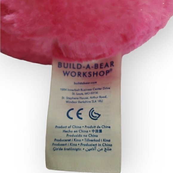 BABW Build-A-Bear Pink Fuchsia Donut Sprinkle Teddy Bear Plush 16" EUC - Picture 3 of 6